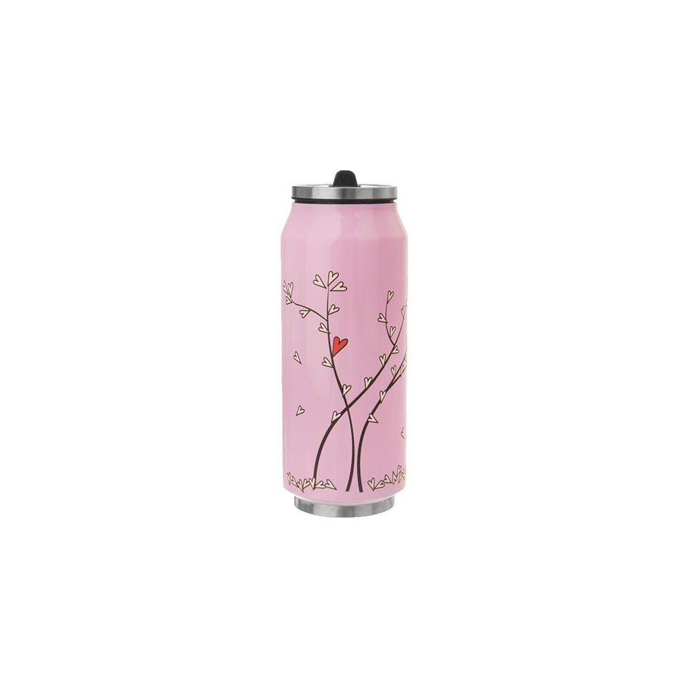 Termo puodelis ORION Hearts Pink 0,4l-Termo puodeliai