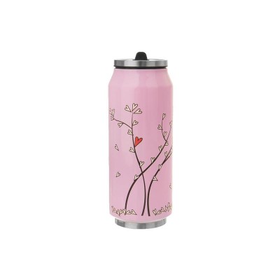 Termo puodelis ORION Hearts Pink 0,4l-Termo puodeliai
