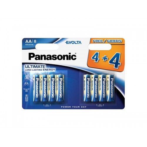 Šarminė baterija AA (R6) PANASONIC Evolta LR6 8BP-Šarminės