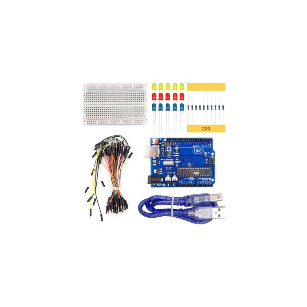 Arduino UNO R3, pagrindinis rinkinys-Rinkiniai Arduino