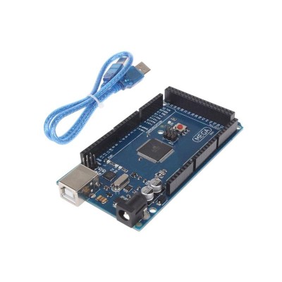 Arduino Mega2560-16AU, su USB keitikliu CH340G-Programuojami