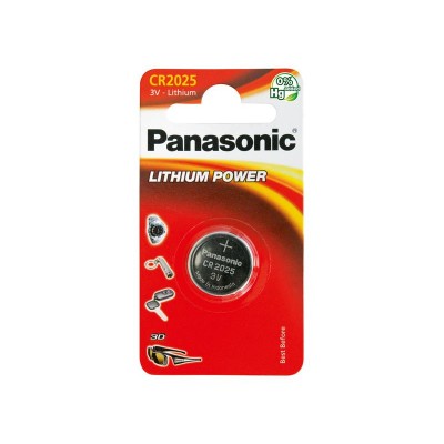 Baterija CR2025 PANASONIC ličio 1BP-Tabletės baterijos