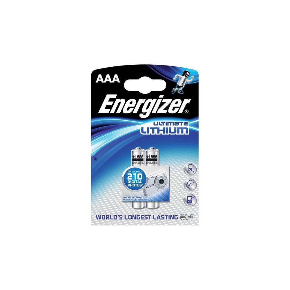 Ličio baterija AAA R03 1,5 V ENERGIZER Ultimate 2BP-Ličio Ličio baterija AAA R03 1,5 V ENERGIZER Ultimate 2BP-Ličio