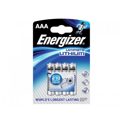 Ličio baterija AAA R03 1,5 V ENERGIZER Ultimate 4BP-Ličio