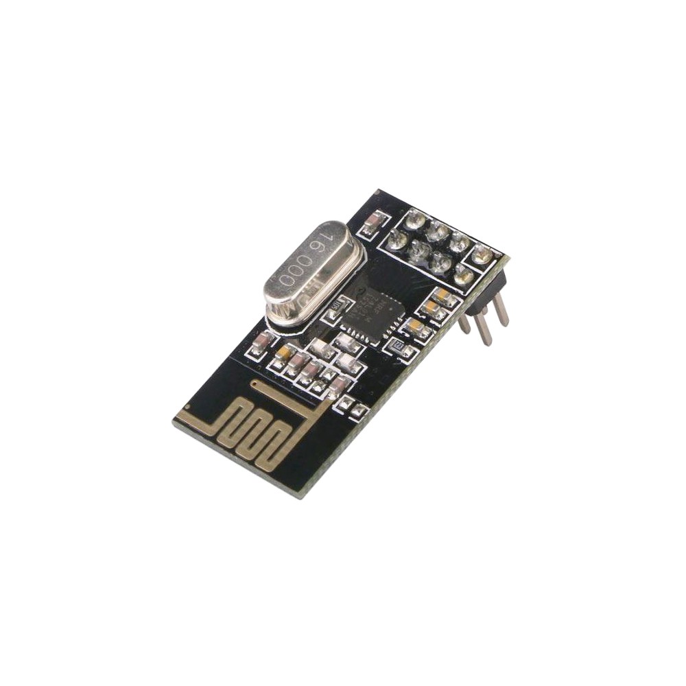 Modulis NRF24L01 + 2,4 GHz antena-Jutikliai ir keitikliai