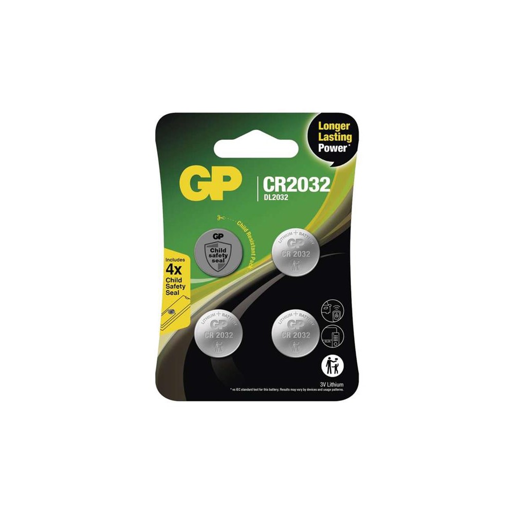 Baterija CR2032 GP ličio 4vnt-Tabletės baterijos