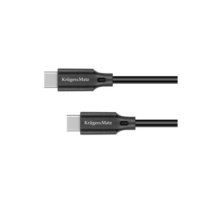 Kabelis KRUGER & MATZ KM1261 Basic USB-C/USB-C 2,5 m-Duomenų ir