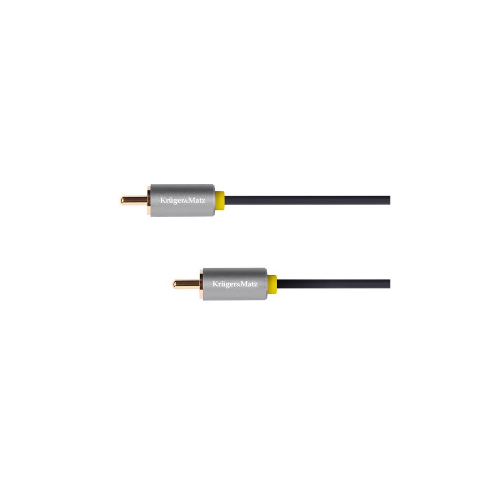 Kabelis KRUGER & MATZ RCA jungtis/RCA jungtis 1m KM1201