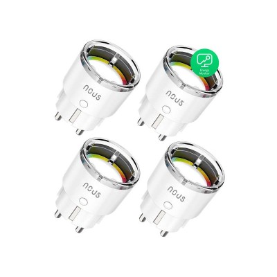 Išmanusis kištukinių lizdų rinkinys NOUS A1/4pack WiFi