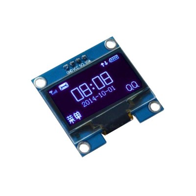 OLED ekranas 0,96", 128x64 ženklai, IIC / I2C, 4-pin, mėlynos