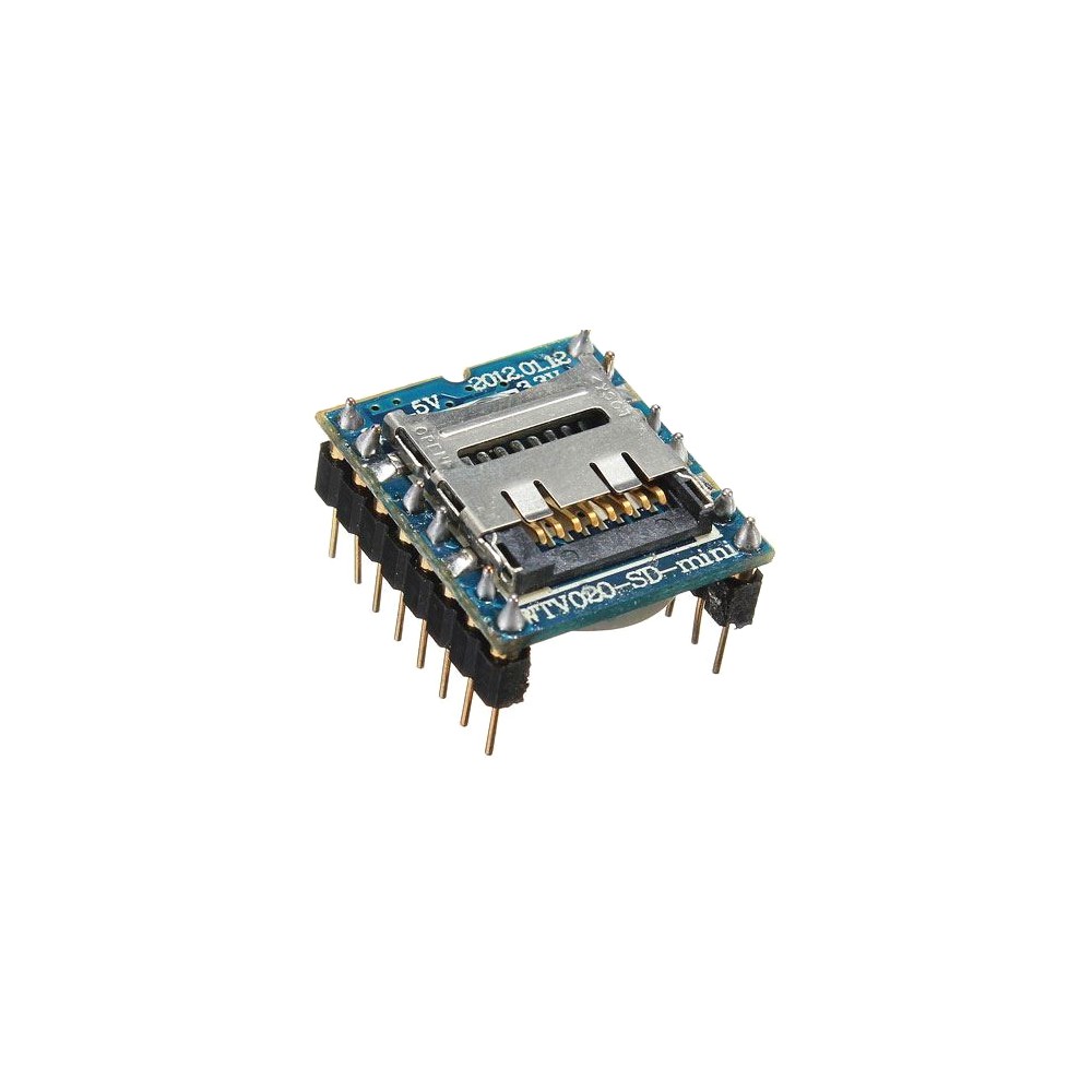 MP3 grotuvas mini WTV020-SD-16P Arduino-Priedai