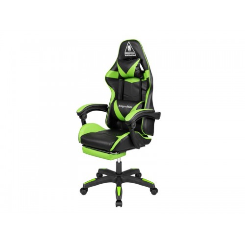Žaidimų kėdė KRUGER & MATZ GX-150 Warrior black-žalia-Žaidimo