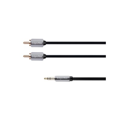 Kabelis KRUGER & MATZ JACK 3,5 stereo/2xRCA 1,8 m