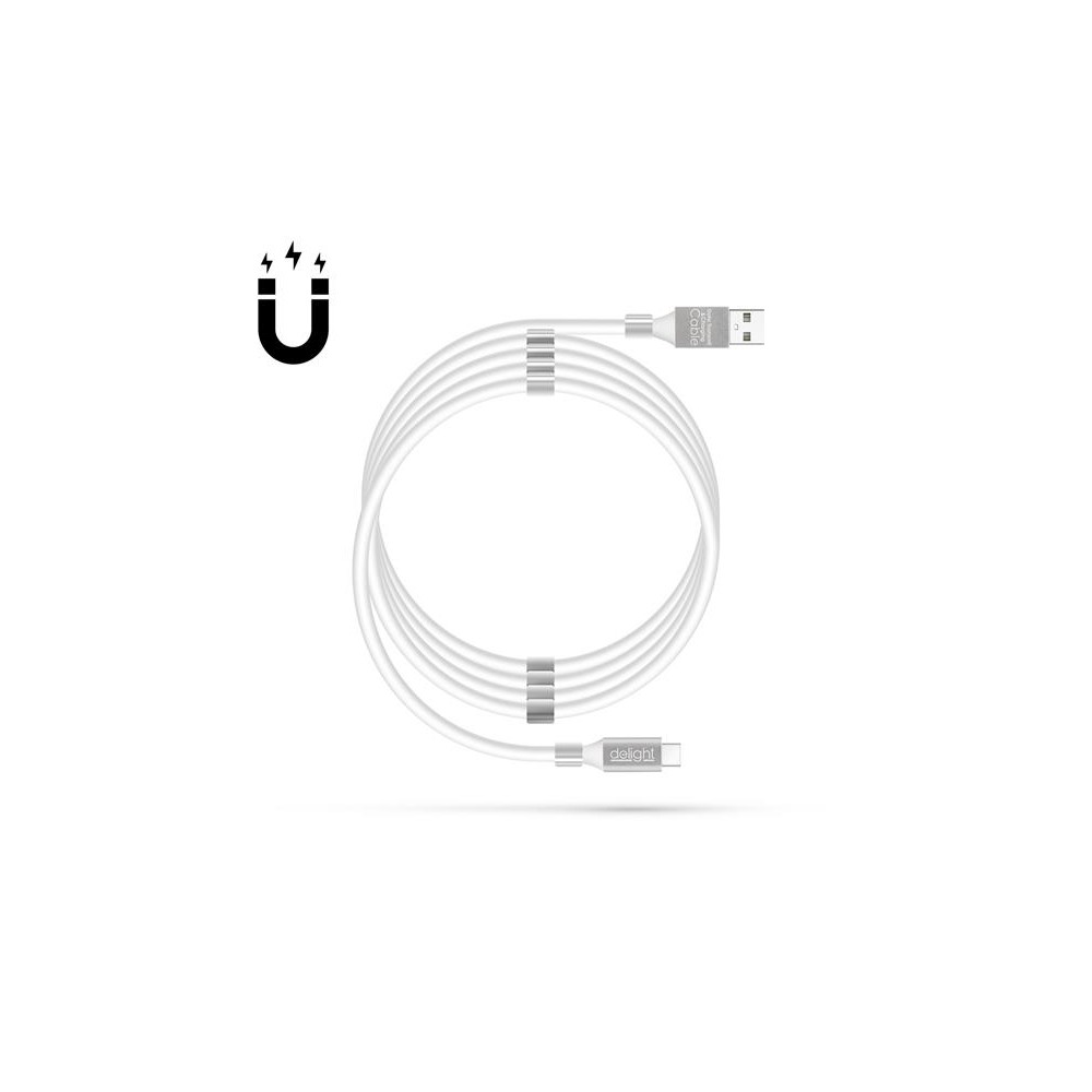 Kabelis DELIGHT 55446C-WH USB-C 1,2 m magnetinis-Duomenų ir