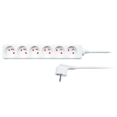 Prailginimo kabelis 6 lizdai 3 m SOLIGHT PP62-Prailgintuvai