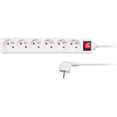 Prailginimo kabelis 6 lizdai 1,5 m SOLIGHT PP70 su