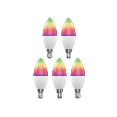 Išmaniųjų LED lempučių rinkinys E14 5W RGB WOOX R9075/5pack