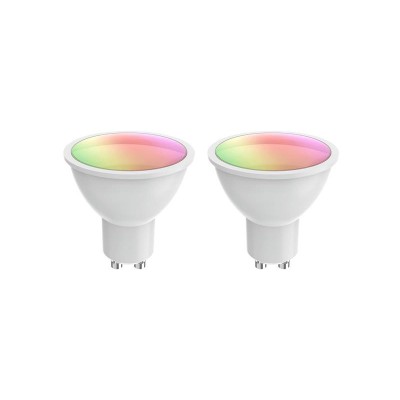 Išmaniųjų LED lempučių rinkinys GU10 5,5W RGB WOOX R9076/2pack