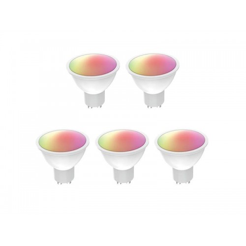 Išmaniųjų LED lempučių rinkinys GU10 5,5W RGB WOOX R9076/5pack
