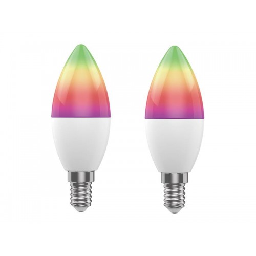 Išmaniųjų LED lempučių rinkinys E14 5W RGB WOOX R9075/2pack