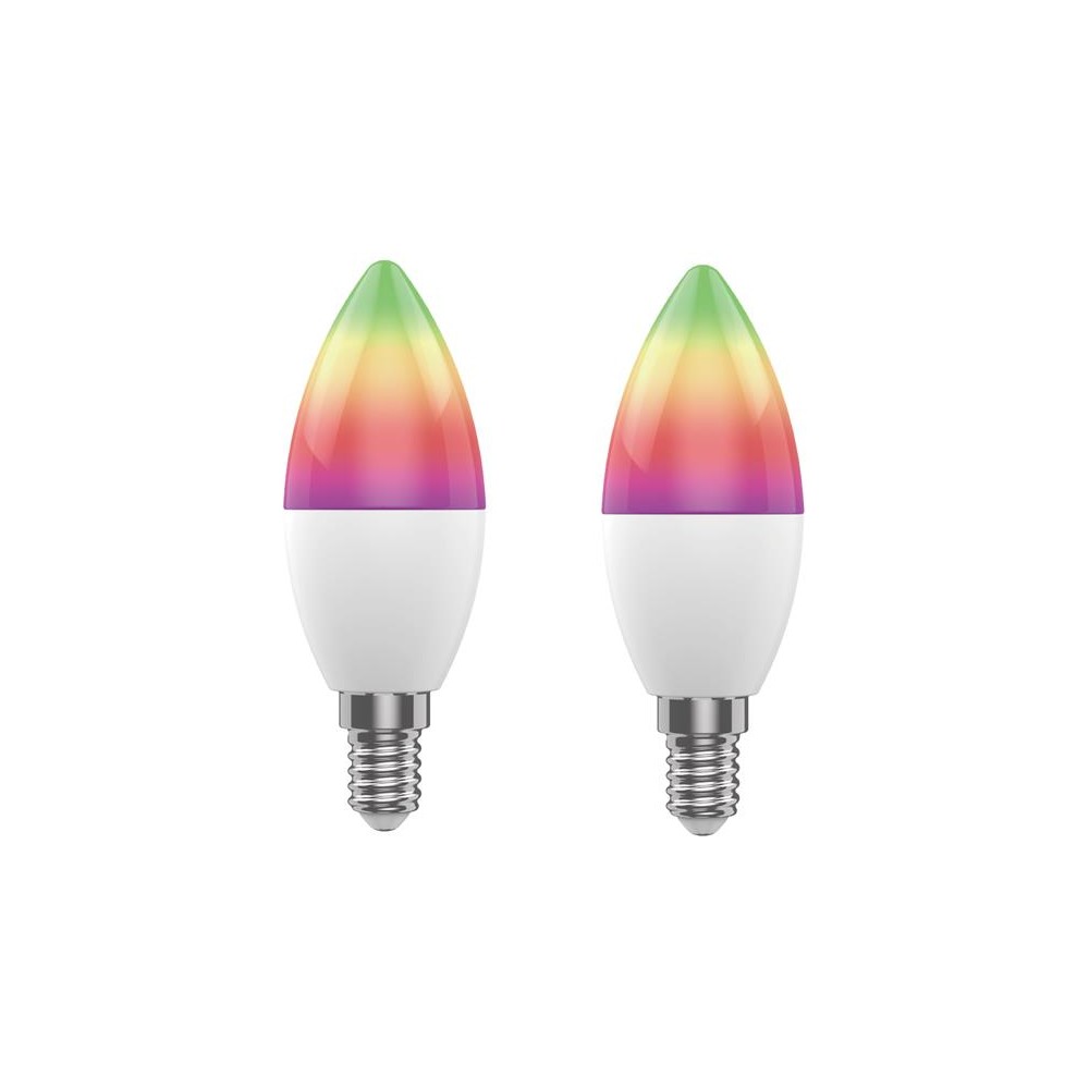 Išmaniųjų LED lempučių rinkinys E14 5W RGB WOOX R9075/2pack