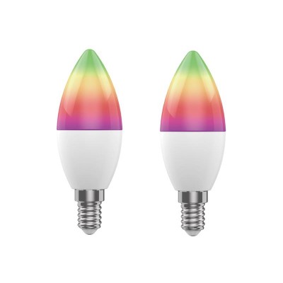 Išmaniųjų LED lempučių rinkinys E14 5W RGB WOOX R9075/2pack