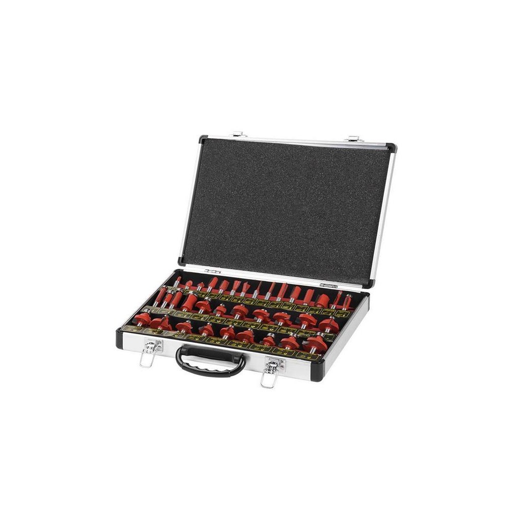 Frezų rinkinys su SK peiliukais TES SL212556XX 35vnt-Frezos ir