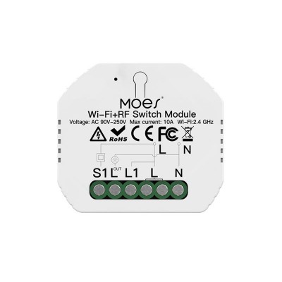 Išmanusis apšvietimo valdiklis MOES MS-104 1-kanalinis WiFi