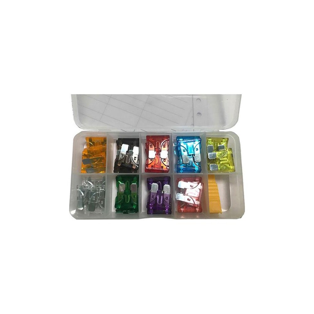 Saugiklių (automobilinių) rinkinys 19x12 mm 5-40A Saugiklių (automobilinių) rinkinys 19x12 mm 5-40A