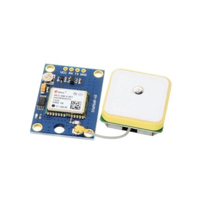 GPS modulis NEO-6M su EEPROM ir antena-Programuojami moduliai