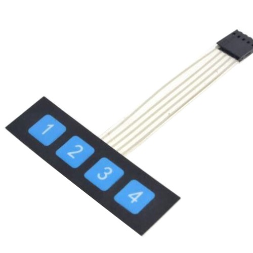 Membraninė klaviatūra 1x4-Jutikliai ir keitikliai