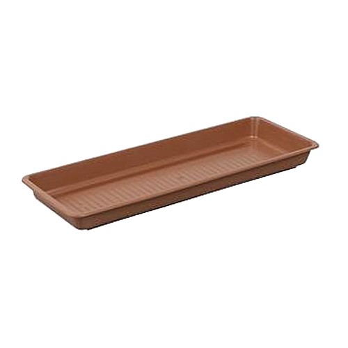 Gėlių vazono dubuo GARDEN 40cm terakotos-Langų dėžutės