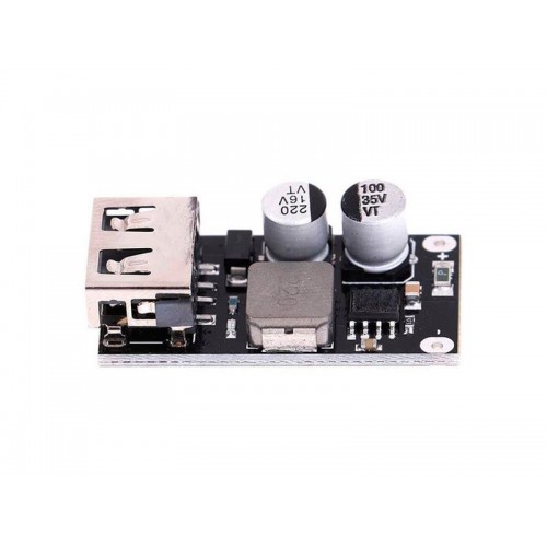 Maitinimo modulis, STEP-DOWN 5V/3A, 1xUSB QC3.0-DC-DC įtampos
