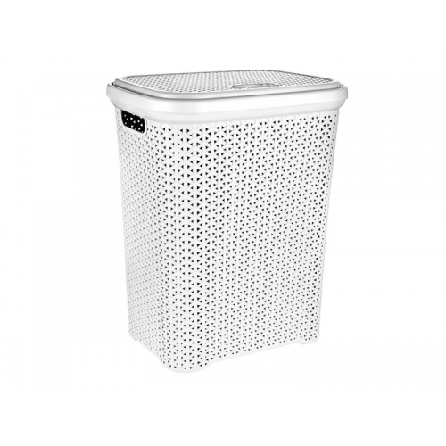 Skalbinių krepšys ORION Rattan 55l White-Kiti priedai