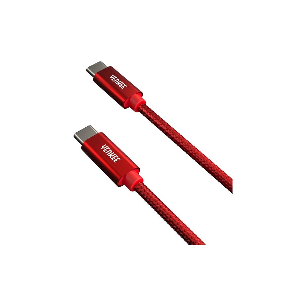 Kabelis YENKEE YCU C102 RD USB-C 2.0/USB-C 2 m-Duomenų ir