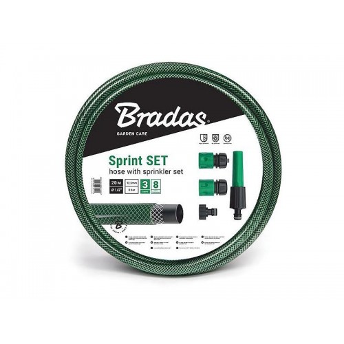 Sodo žarnos BRADAS SPRINT SET 1/2" 20 m-Sodo žarnos