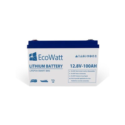 Ecowatt LED LiFePO4 12.8V 100Ah Lithium