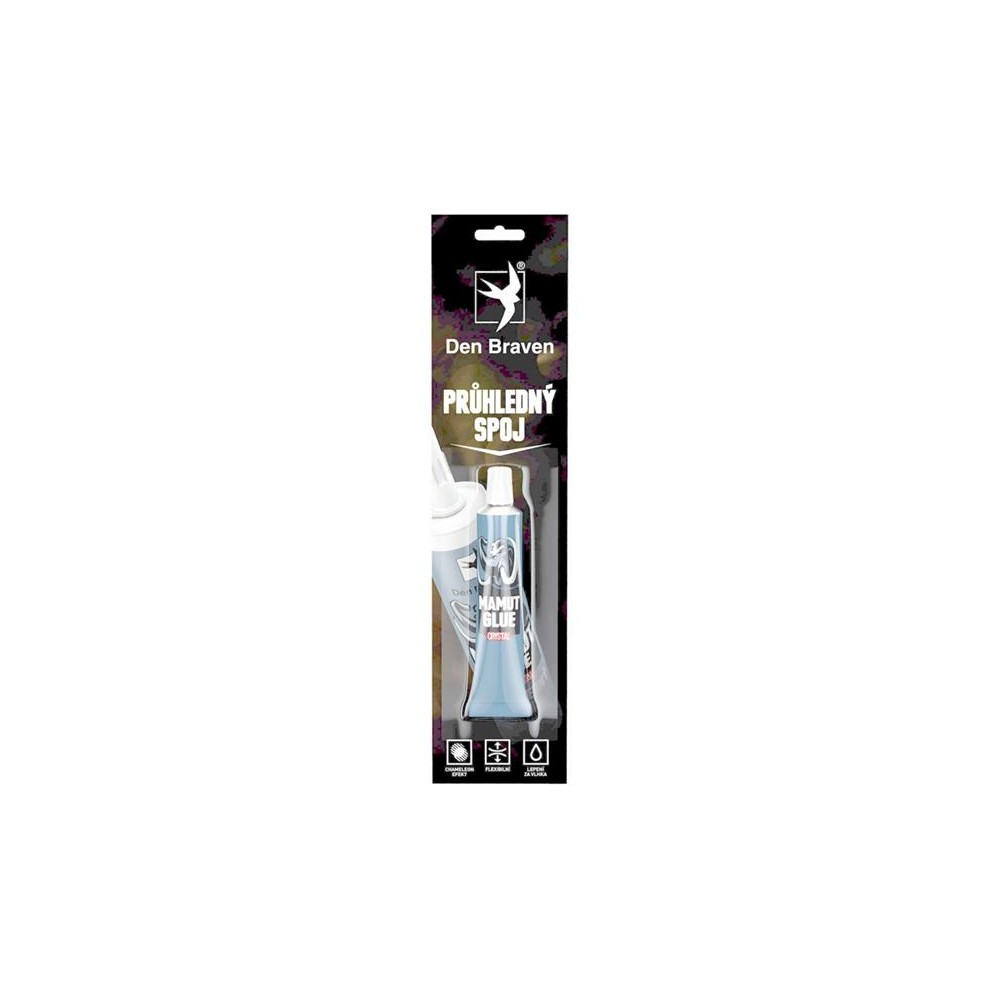MAMUT DEN BRAVEN GLUE CRYSTAL skaidrus 25ml-Statybinės cheminės