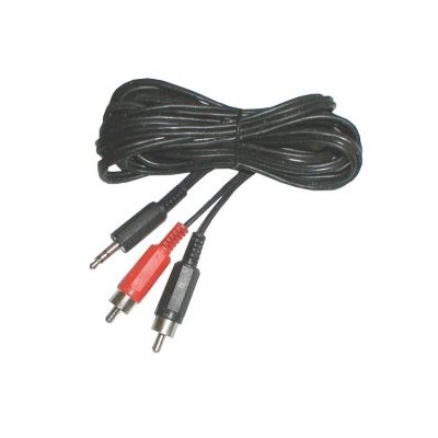 Kabelis JACK 3.5 stereo/2xRCA 1,5 m-Garso vaizdo technika