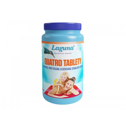 Quatro tabletės LAGUNA 5kg-Baseinų chemikalai