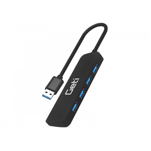 USB šakotuvas GETI GUH4A 4x USB-A 3.0-USB šakotuvai