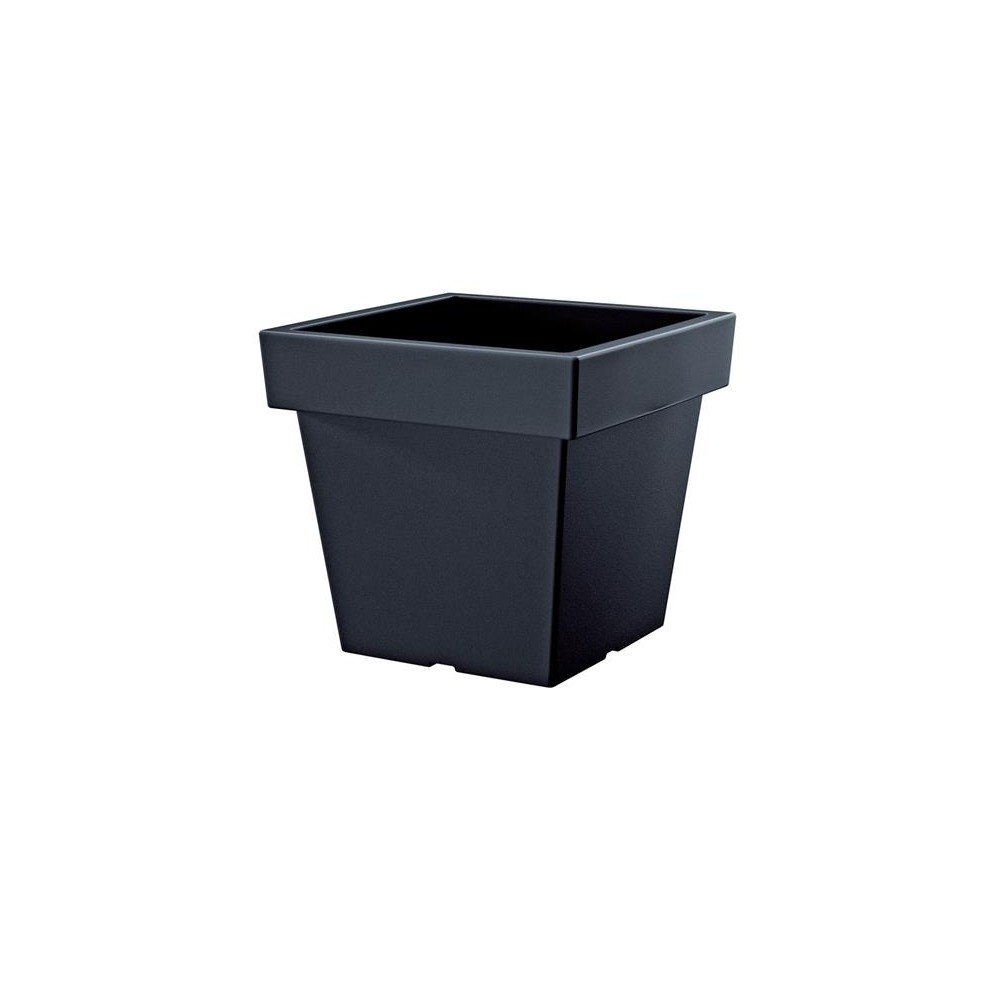 Gėlių vazonas PROSPERPLAST LOFLY LOW antracitas 28,9cm-Augalų Gėlių vazonas PROSPERPLAST LOFLY LOW antracitas 28,9cm-Augalų