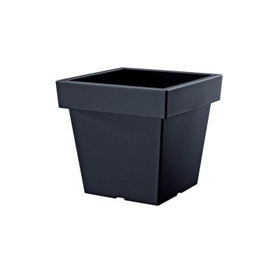 Gėlių vazonas PROSPERPLAST LOFLY LOW antracitas 28,9cm-Augalų