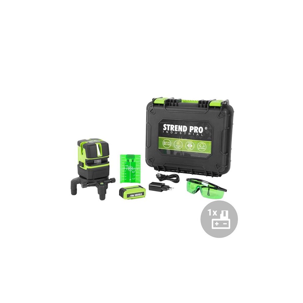 Kryžminis lazeris STREND PRO HP-NT411G-Lazeriai ir nivelyrai