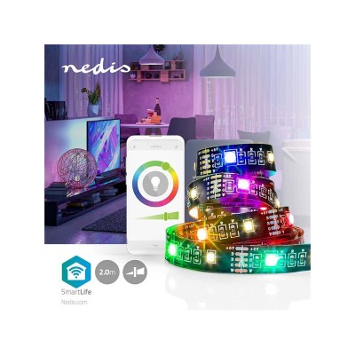 Išmanioji LED juosta televizoriui 5V 60LED/m IP20 4W RGB NEDIS