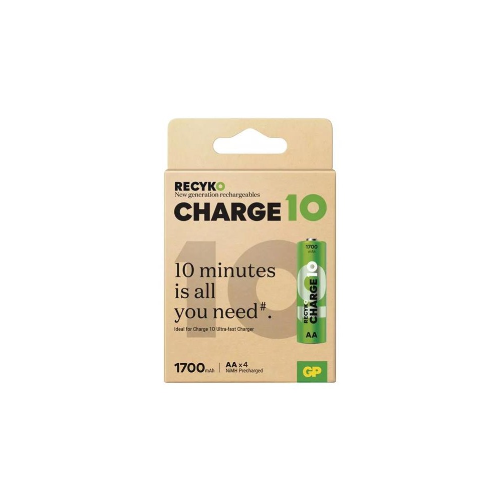 AA (R6) įkraunama 1,2 V / 1700 mAh baterija GP ReCyko Charge10