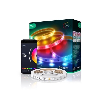 Išmanioji LED juosta 24V 30LED/m IP44 12W RGB NOUS F6 5m