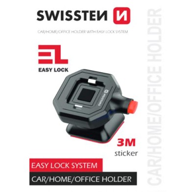 Laikiklis SWISSTEN EASY LOCK CAR/HOME/OFFICE-Rankų laikikliai