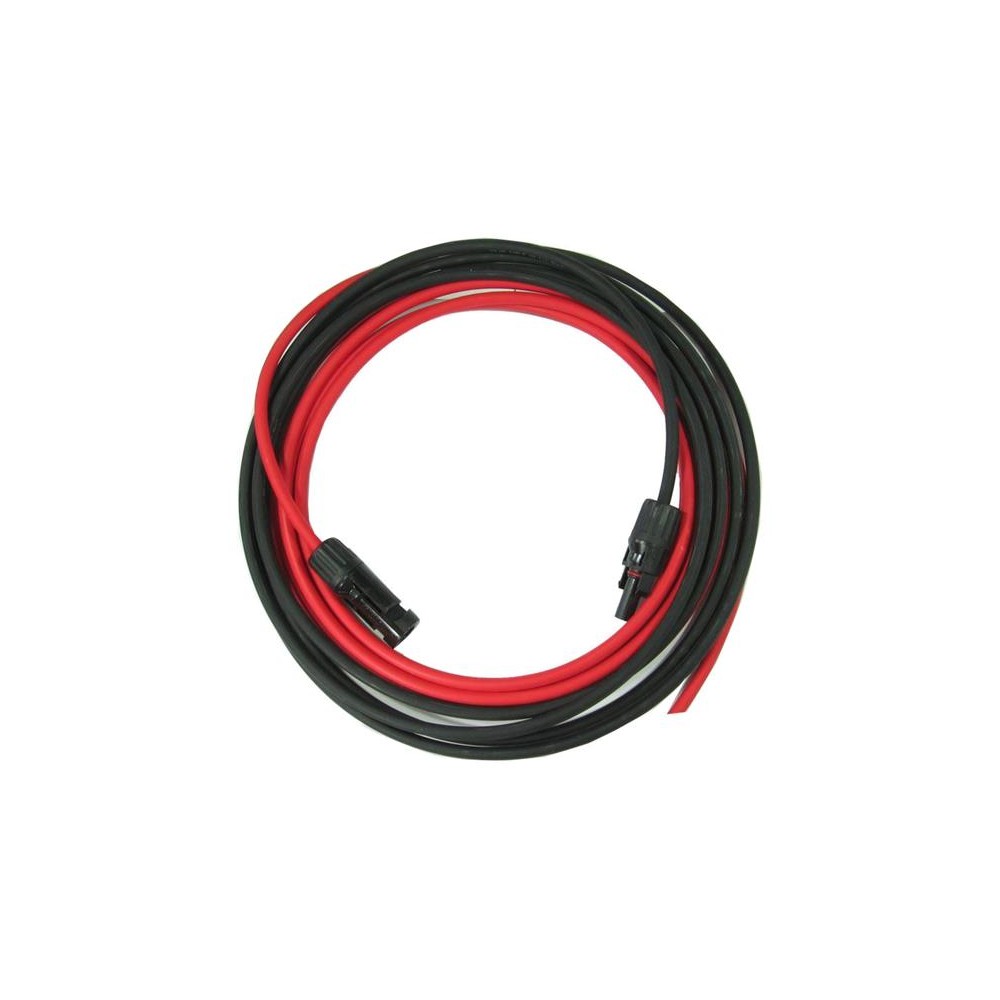 Saulės kabelis 4 mm2, raudonas+juodas su MC4 jungtimis, 3 Saulės kabelis 4 mm2, raudonas+juodas su MC4 jungtimis, 3
