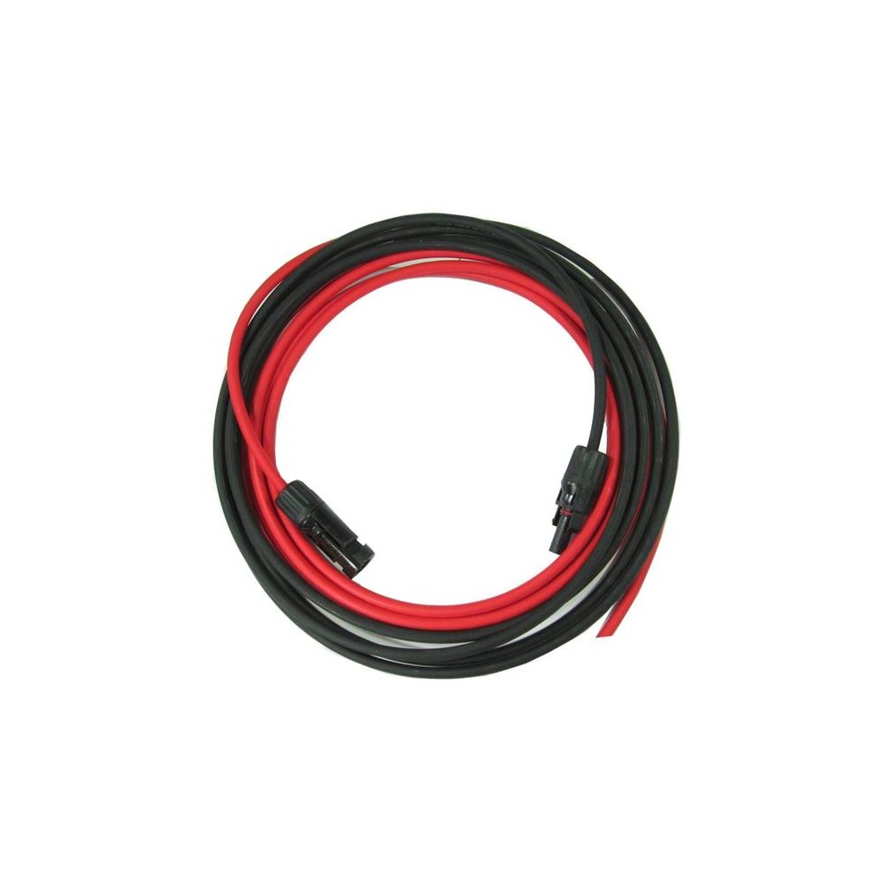 Saulės kabelis 6 mm2, raudonas+juodas su MC4 jungtimis, 3 Saulės kabelis 6 mm2, raudonas+juodas su MC4 jungtimis, 3